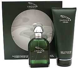 Düfte, Parfümerie und Kosmetik Jaguar Green - Duftset (Eau de Toilette 100ml + Duschgel 200ml) 