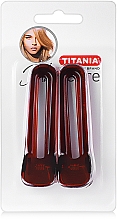 Düfte, Parfümerie und Kosmetik Haarspange 8,5 cm 2 St. braun - Titania