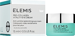 Düfte, Parfümerie und Kosmetik Revitalisierende Lifting-Augencreme - Elemis Pro-Collagen Vitality Eye Cream