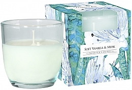 Düfte, Parfümerie und Kosmetik Duftkerze im Glas Sanfte Vanille und Moschus - Bispol Scented Candle Soft Vanilla & Musk