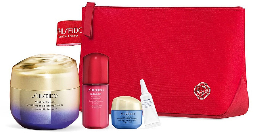 Set 5-tlg. - Shiseido Vital Perfection Uplifting And Firming Cream Pouch Set — Bild N2