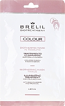 Düfte, Parfümerie und Kosmetik Biothermische Tuchmaske für gefärbtes Haar mit Bachblüten und Arganöl - Brelil Bio Treatment Colour Biothermic Mask Tissue