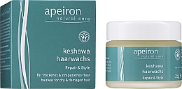 Haarwachs zum Styling für trockenes und strapaziertes Haar - Apeiron Keshawa Hair Wax — Bild N2