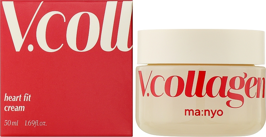 Anti-Aging-Creme mit Kollagen für das Gesicht - Manyo V.collagen Heart Fit Cream  — Bild N2