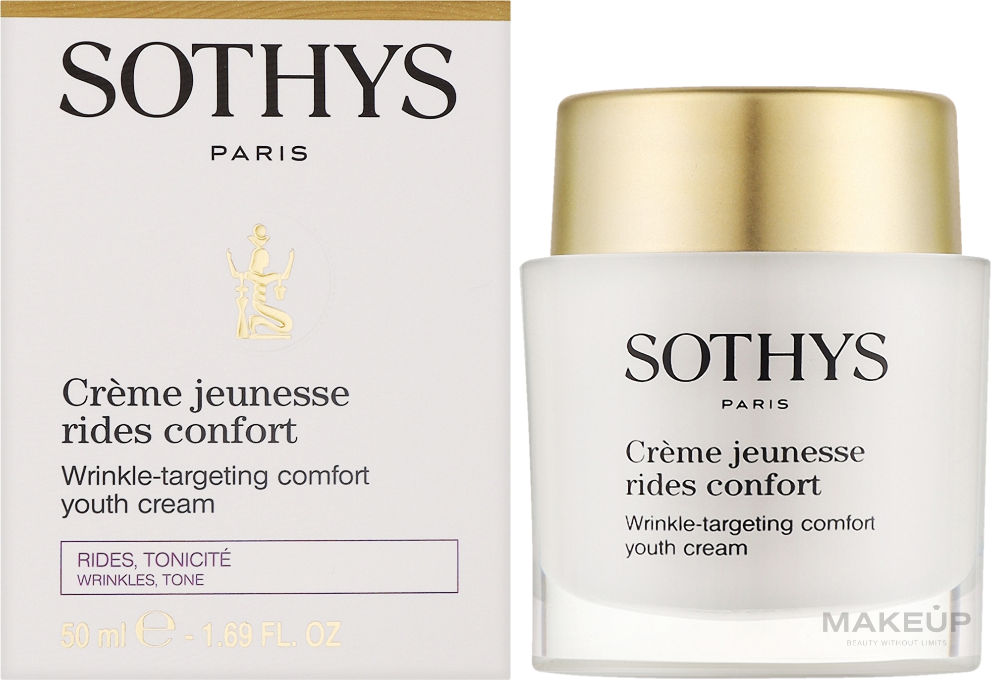 Reichhaltige regenerierende Creme - Sothys Wrinkle-Targeting Comfort Youth Cream — Bild 50 ml