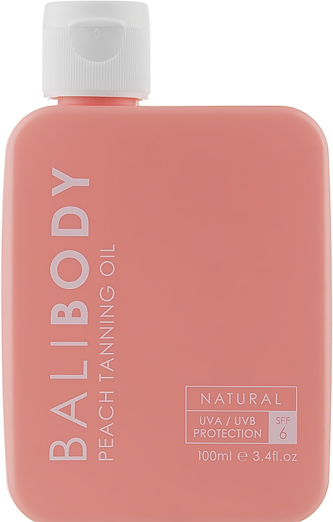 Pfirsichbräunungsöl mit Schutz - Bali Body Peach Tanning Oil SPF6 — Bild N1