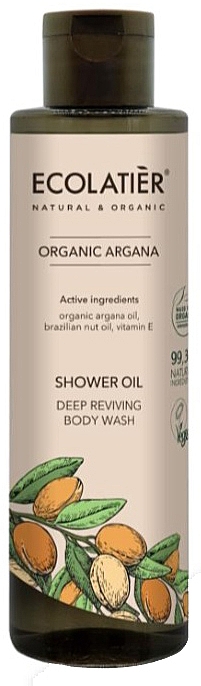 Tief regenerierendes Duschöl mit Arganöl und Vitamin E - Ecolatier Organic Argana Shower Oil — Bild N1