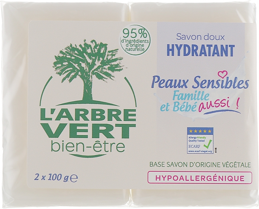 Feste Seife für empfindliche Haut - L'Arbre Vert Family & Baby Sensitive Soap — Bild N2