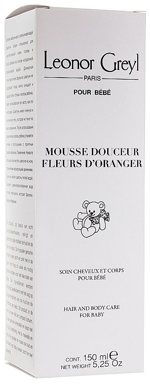 Haar- und Körpershampoo für Babys mit Orangenblüten - Leonor Greyl Mousse Douceur Fleurs D'Oranger — Bild N1