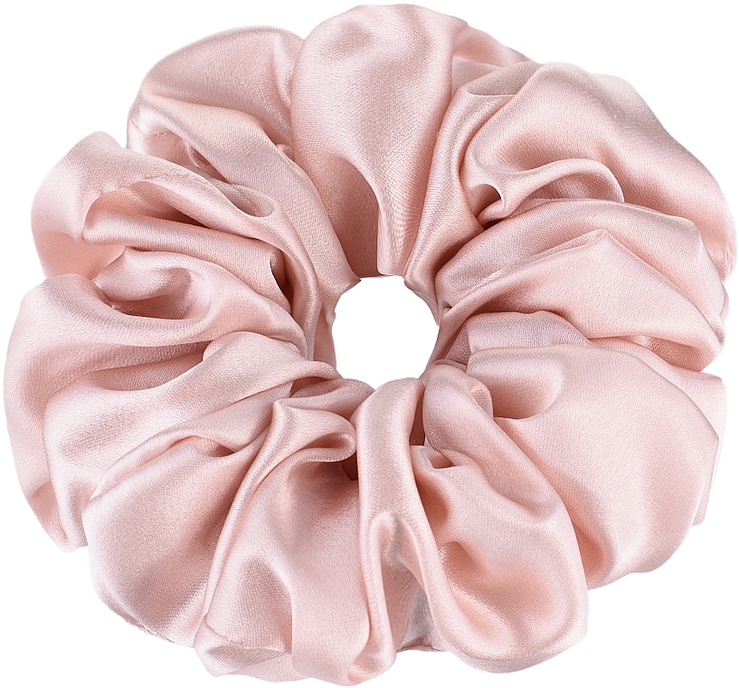 Scrunchie-Haargummi aus Naturseide in Puderfarbe Largy - MAKEUP Largy Scrunchie Powder — Bild N1