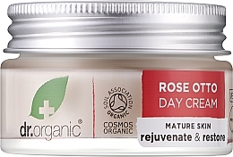 Düfte, Parfümerie und Kosmetik Nährende, feuchtigkeitsspendende und straffende Tagescreme mit Bio Rosenattar für reife Haut - Dr. Organic Bioactive Skincare Rose Otto Day Cream