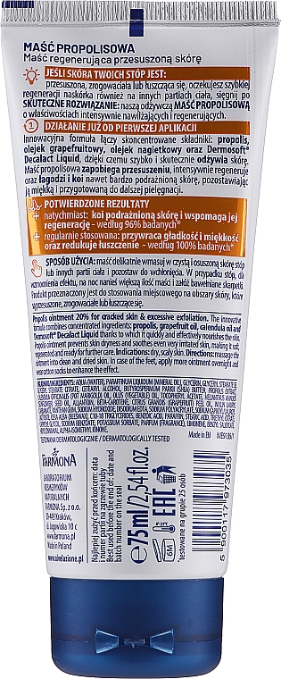 Fußsalbe mit Propolis für rissige Haut - Farmona Nivelazione 20% Propolis Ointment for Cracked Skin — Bild N2
