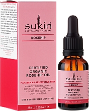 Düfte, Parfümerie und Kosmetik Bio-Hagebuttenöl für trockene Haut - Sukin Organic Rose Hip Oil