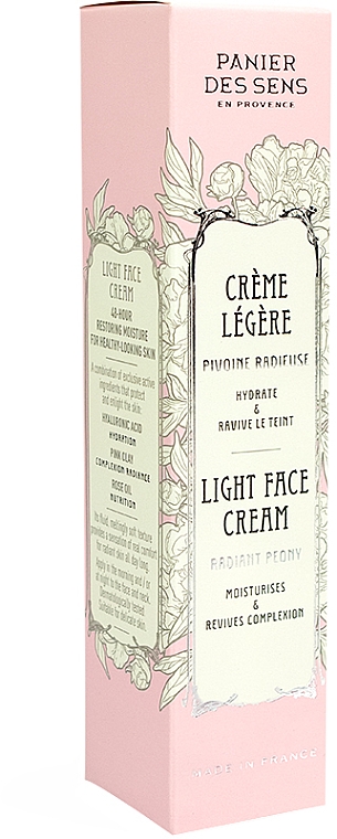 Leichte Gesichtscreme mit französischer Pfingstrose - Panier des Sens Radiant Peony Light Face Cream — Bild N3