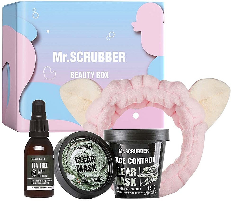 Set - Mr.Scrubber Even Complexion & Clear (f/mask/150g + f/cr/55ml + ass/1/pcs) — Bild N1