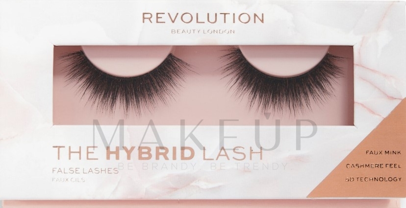 Künstliche Wimpern - Makeup Revolution 5D Cashmere Faux Mink Lashes Hybrid Lash — Bild 2 St.