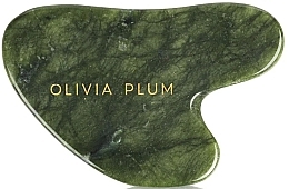 Düfte, Parfümerie und Kosmetik Massageplatte grün - Olivia Plum Contour Gua Sha 