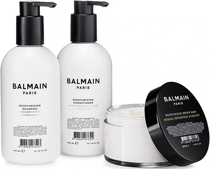 Set - Balmain Versailles Moisturizing Care Set (sham/300ml + mask/200ml + cond/300ml) — Bild N2