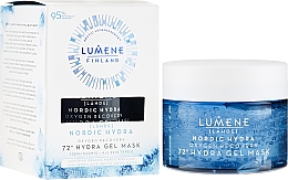 Düfte, Parfümerie und Kosmetik Feuchtigkeitsspendende und erfrischende Gelmaske für das Gesicht - Lumene Nordic Hydra 72H Gel Mask