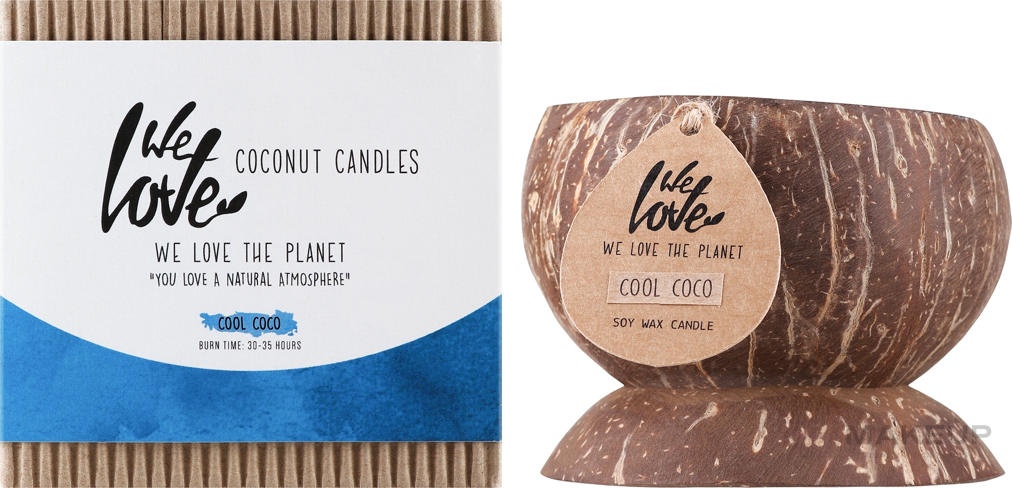 Duftkerze Kokosnuss - We Love The Planet Coconut Candle Cool Coco — Bild 200 g