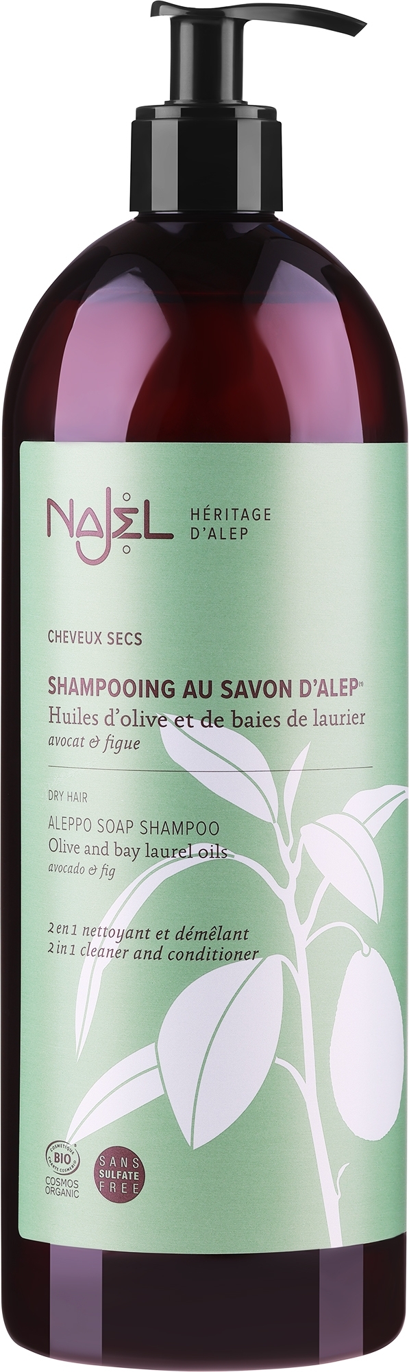 2in1 Aleppo-Seifen-Shampoo und Conditioner - Najel Aleppo Soap Shampoo — Bild 500 ml