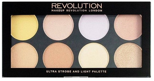 Highlighter-Palette - Makeup Revolution Ultra Strobe and Light Palette — Bild N1