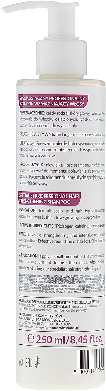 Stärkendes Shampoo - Farmona Trycho Technology Specialist Hair Strengthening Shampoo — Bild N2