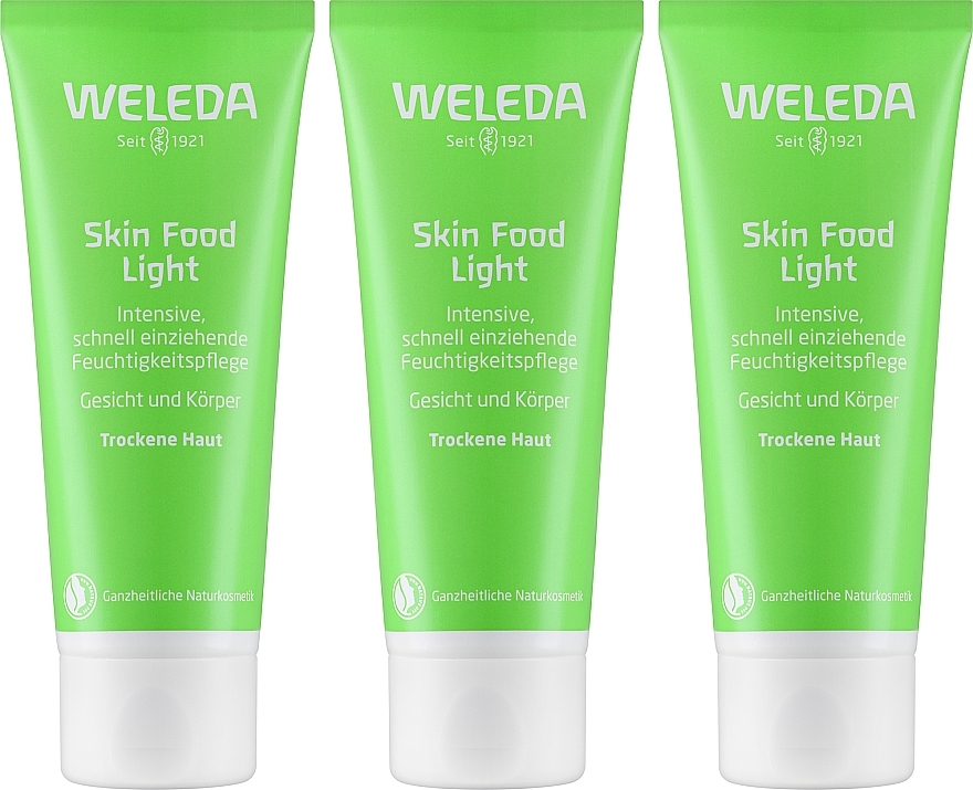 Gesichts- und Körperpflegeset - Weleda Skin Food Light Multipack (Feuchtigkeitscreme 3x75ml) — Bild N2