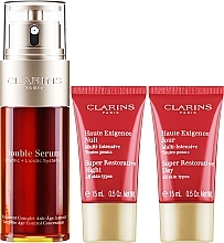 Set - Clarins Double Serum & Super Restorative (ser/50ml + cr/2x15ml) — Bild N2