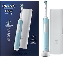 Elektrische Zahnbürste blau - Oral-B Pro Series 1 Carribean Blue + Case — Bild N5