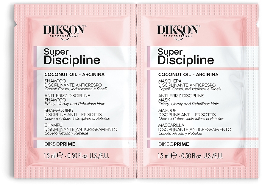 GESCHENK! Haarpflegeset - Dikson Super Discipline (Haarshampoo 15ml + Haarmaske 15ml)  — Bild N1