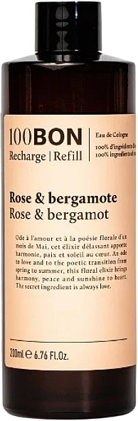 100BON Rose & Bergamote - Eau de Cologne (austauschbare Patrone) — Bild N1