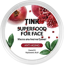 Anti-Aging Alginatmaske mit Granatapfel und Hyaluronsäure - Tink SuperFood For Face Alginate Mask — Bild N2