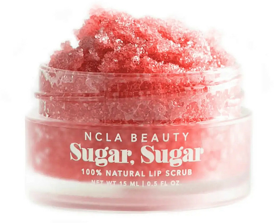 Natürliches Lippenpeeling Wassermelone mit Zucker, Kakaobutter, Sheabutter und Agavennektar - NCLA Beauty Sugar, Sugar Watermelon Lip Scrub — Bild N1