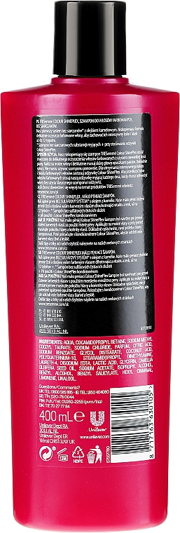 Farbschützendes Shampoo mit Kamelienöl für gefärbtes Haar - Tresemme Colour Shineplex Low Foam Shampoo — Bild N2