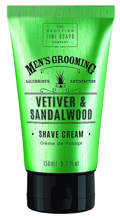 Rasiercreme Vetiver & Sandelholz - Scottish Fine Soaps Vetiver & Sandalwood Shave Cream — Bild N1