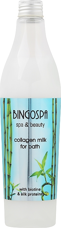 Bademilch mit Kollagen, Biotin und Seidenproteinen - BingoSpa Collagen Lotion With Silk Proteins Bath — Foto N1