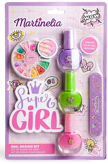 Nageldesign-Set 5 St. - Martinelia Super Girl Nail Design Kit — Bild N1