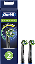 Ersatzkopf für elektrische Zahnbürste 2 St. - Oral-B Cross Action Black Power Toothbrush Refill Heads — Bild N1