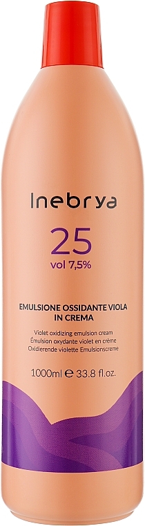 Oxidierende Haaremulsion 7,5% - Inebrya Oxidante Violet 25 Vol Inebrya Violet Oxydizing Emulsion Cream — Bild N1