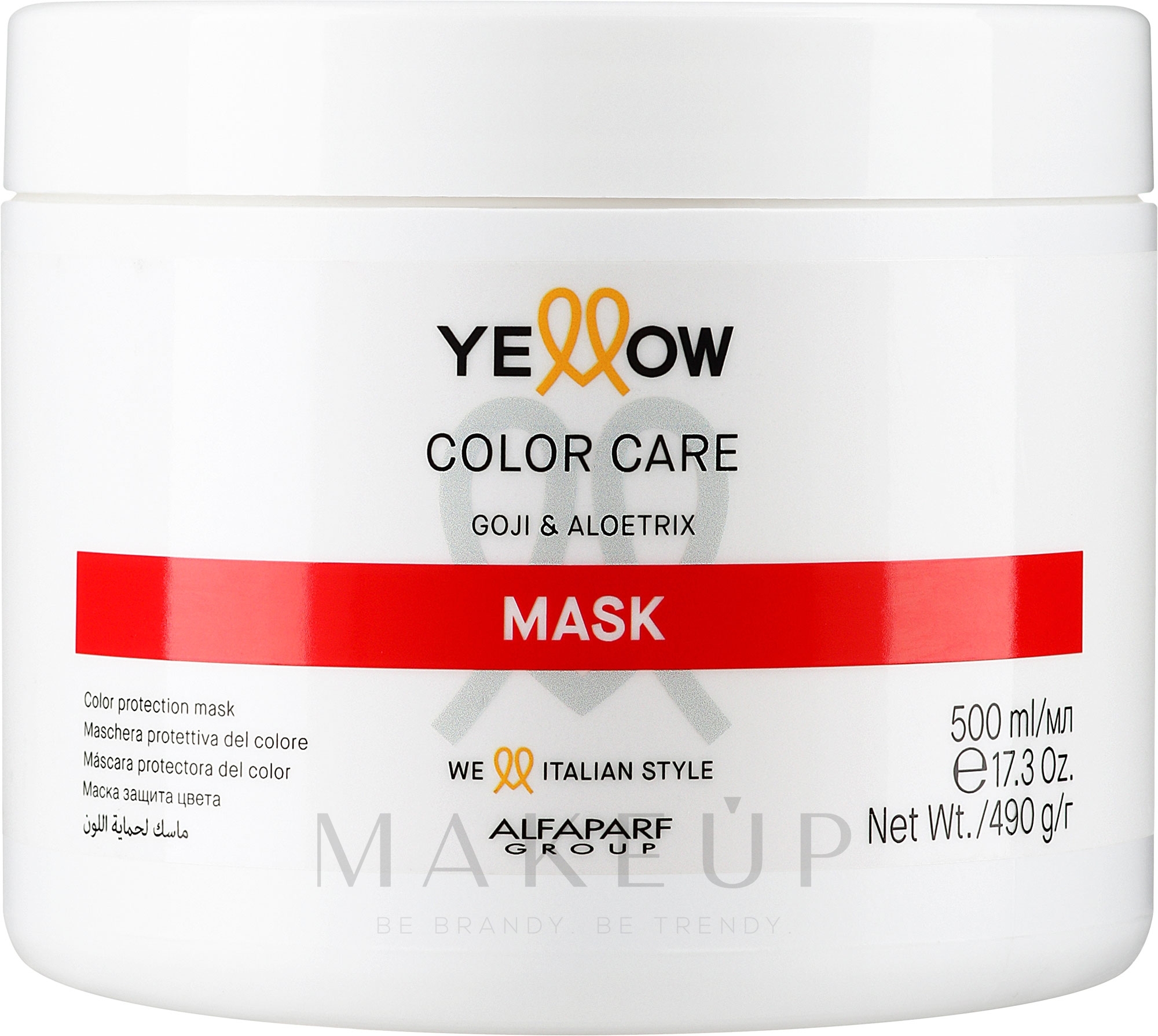 Schutzmaske für die Haarfarbe - Yellow Color Care Mask — Bild 500 ml