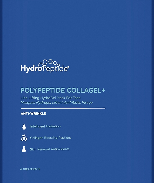Anti-Falten-Hydrogelmaske für die Augenpartie - HydroPeptide PolyPeptide Collagel Mask For Eyes — Bild N1