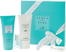 Düfte, Parfümerie und Kosmetik Acqua Dell Elba Classica Men - Duftset (Eau de Parfum Mini 15ml + Körpercreme 200ml + Duschgel 200ml) 