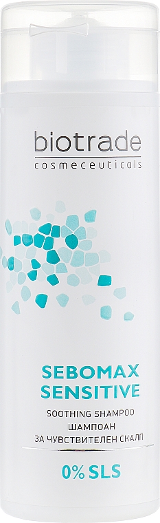 Sulfatfreies mildes Shampoo für empfindliche oder gereizte Kopfhaut - Biotrade Sebomax Sensitive Shampoo — Bild N2