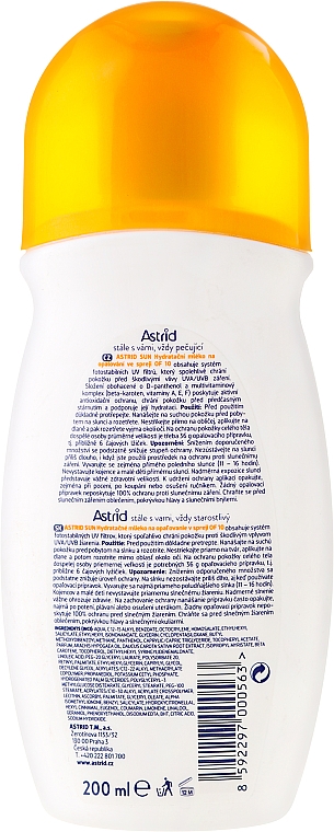 Feuchtigkeitsspendendes Sonnenschutzmilch-Spray SPF 10 - Astrid Sun Moisturizing Milk Spray SPF 10 — Bild N2