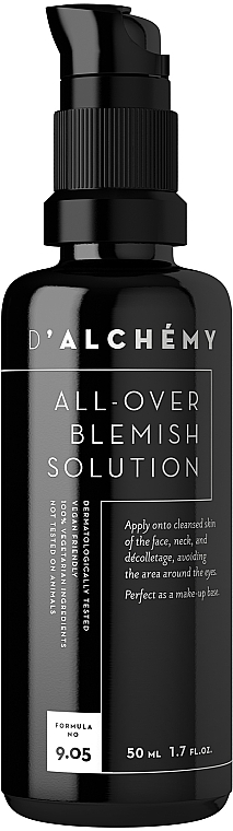 Leichtes Gesichtscreme-Gel für fettige und Mischhaut - D’alchemy All Over Blemish Solution — Bild N1
