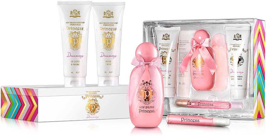 New Brand Princess Dreaming - Duftset (Eau de Parfum 100ml + Eau de Parfum 20ml + Körperlotion 130ml + Duschgel 130ml)  — Bild N1