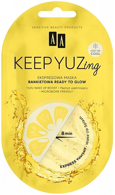 Express-Gesichtsmaske - AA Cosmetics KEEP YUZing  — Bild N1