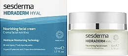 Pflegende Gesichtscreme - SesDerma Laboratories Hidraderm Hyal Nourishing Facial Cream  — Bild N2