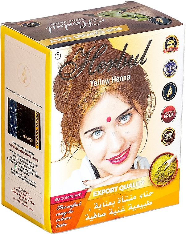 Henna für Haare gelb - Herbul Yellow Henna — Bild N2